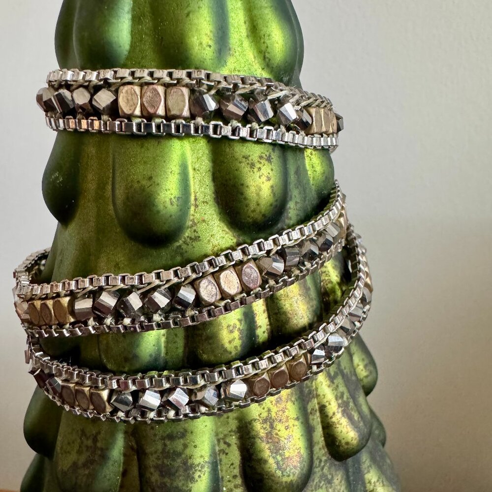 Stella & Dot Metallic Wrap Bracelet